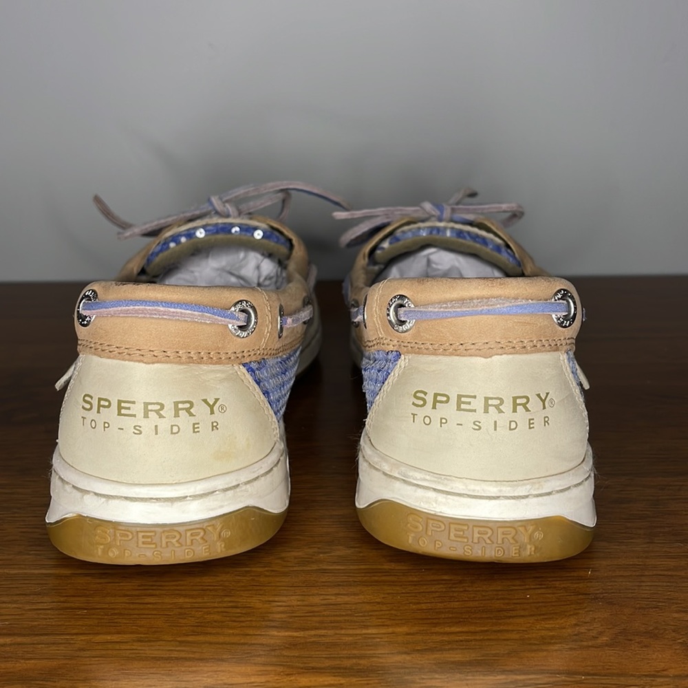 SPERRY TOP-SIDERS ANGELFISH 🐟 VARSITY BOAT SHOE in BLUE - Picture 5 of 11